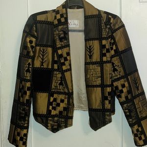 Gold and Black Blazer